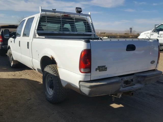 1FTNW20L44EB11525 - 2004 FORD F250 SUPER WHITE photo 3