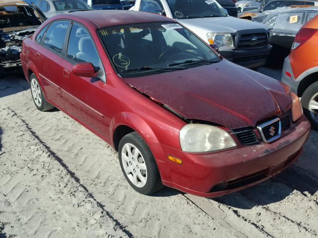 KL5JD52Z34K949432 - 2004 SUZUKI FORENZA S RED photo 1