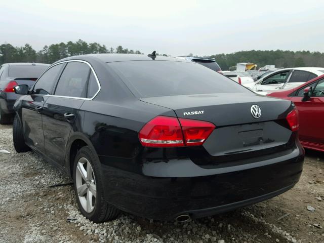 1VWBP7A39EC003813 - 2014 VOLKSWAGEN PASSAT SE BLACK photo 3