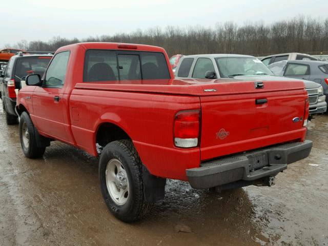 1FTYR10VXYPA41720 - 2000 FORD RANGER RED photo 3