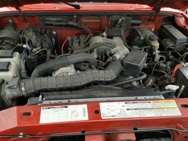 1FTYR10VXYPA41720 - 2000 FORD RANGER RED photo 7