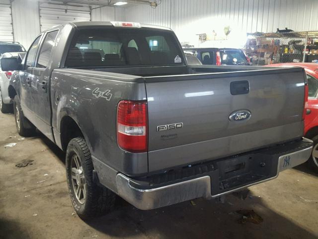 1FTPW14V56FB80106 - 2006 FORD F150 SUPER GRAY photo 3