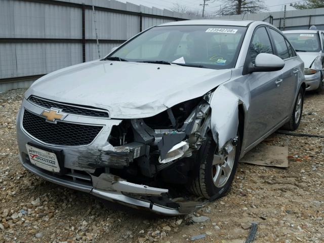 1G1PG5S92B7183603 - 2011 CHEVROLET CRUZE LT SILVER photo 2