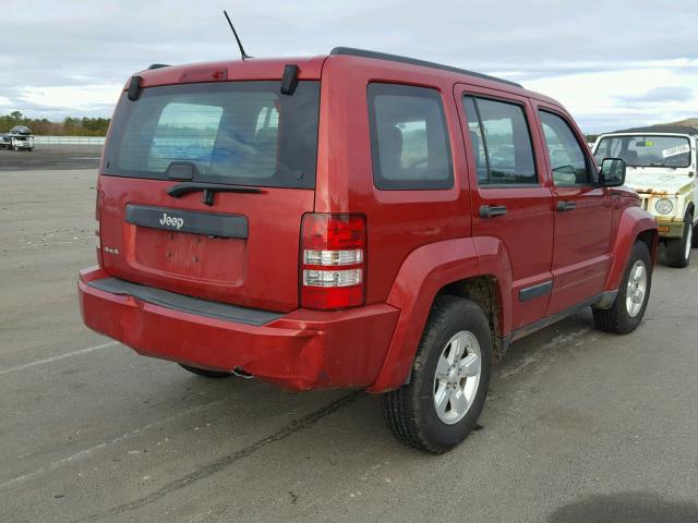 1J8GN28K79W532723 - 2009 JEEP LIBERTY SP RED photo 4