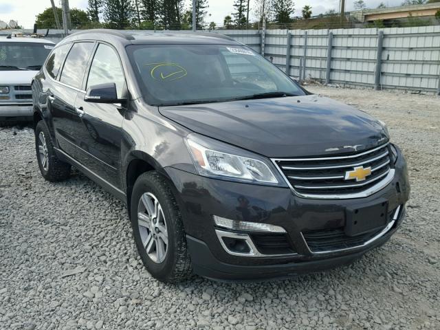 1GNKRHKDXFJ145361 - 2015 CHEVROLET TRAVERSE L BROWN photo 1