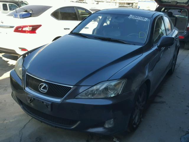 JTHBK262375049521 - 2007 LEXUS IS 250 BLUE photo 2