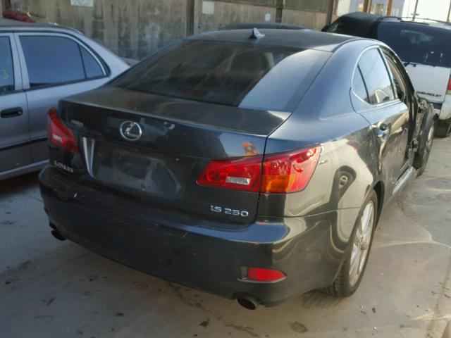 JTHBK262375049521 - 2007 LEXUS IS 250 BLUE photo 4