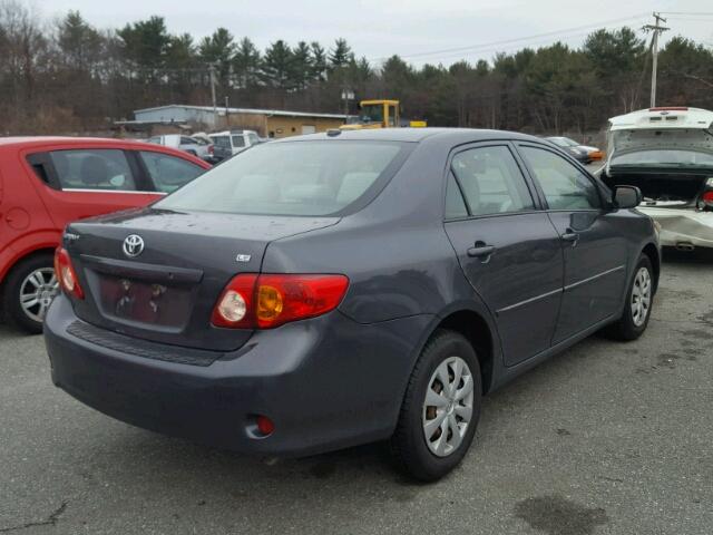 1NXBU4EE3AZ377906 - 2010 TOYOTA COROLLA BA GRAY photo 4