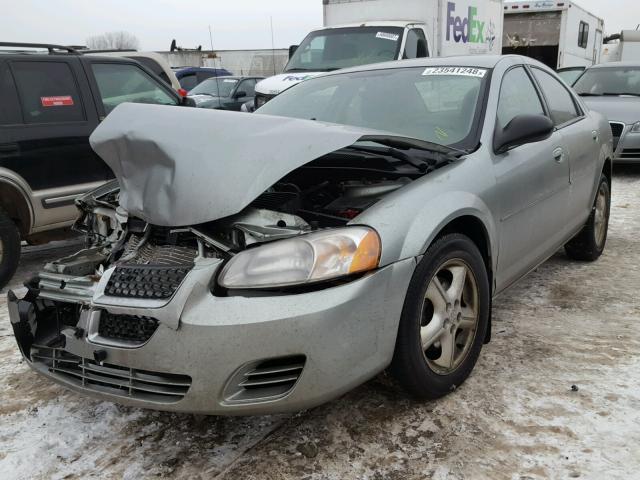 1B3EL46T65N628226 - 2005 DODGE STRATUS SX TEAL photo 2