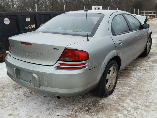 1B3EL46T65N628226 - 2005 DODGE STRATUS SX TEAL photo 4