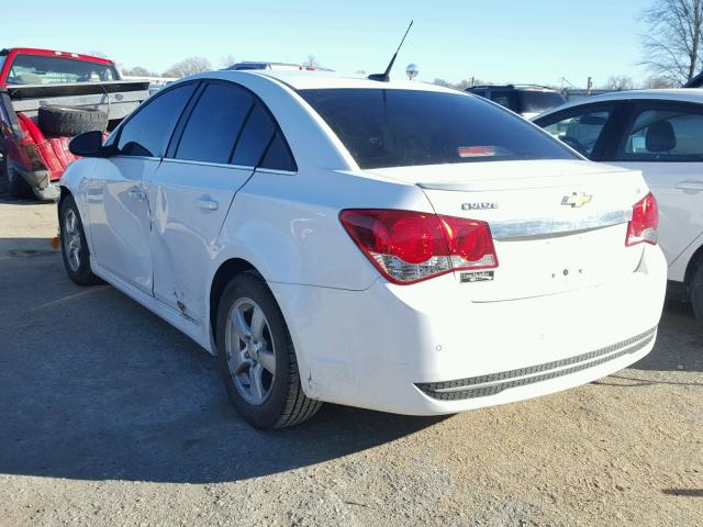 1G1PF5SC3C7366685 - 2012 CHEVROLET CRUZE LT WHITE photo 3