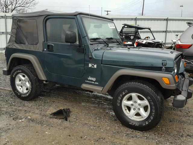 1J4FA39SX5P364092 - 2005 JEEP WRANGLER X GREEN photo 9