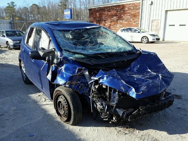 JHMGE88279C001273 - 2009 HONDA FIT BLUE photo 1