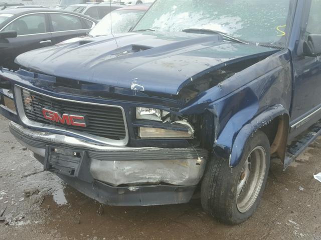 2GTEC19R4T1550251 - 1996 GMC SIERRA C15 BLUE photo 9