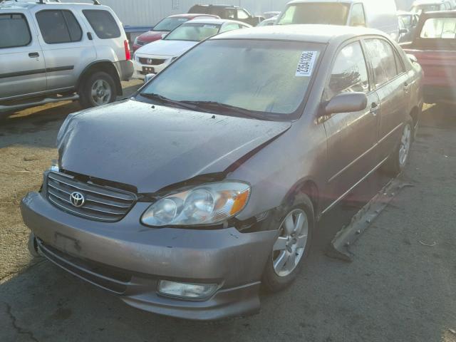 1NXBR32E33Z142523 - 2003 TOYOTA COROLLA CE GRAY photo 2