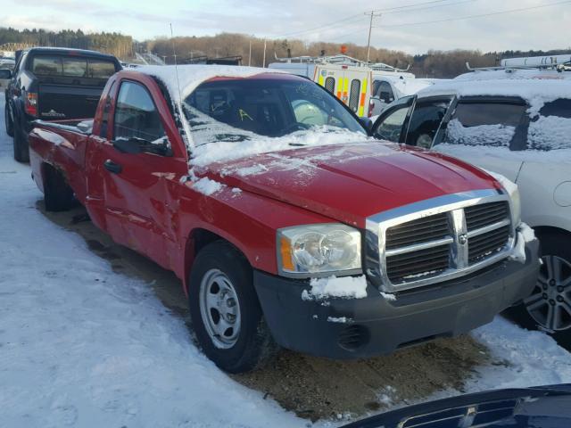 1D7HE22K86S668999 - 2006 DODGE DAKOTA ST RED photo 1