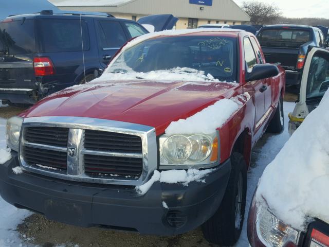 1D7HE22K86S668999 - 2006 DODGE DAKOTA ST RED photo 2