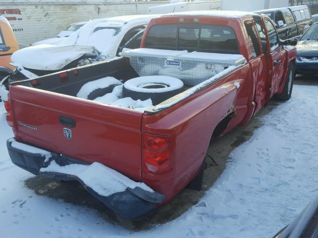 1D7HE22K86S668999 - 2006 DODGE DAKOTA ST RED photo 4