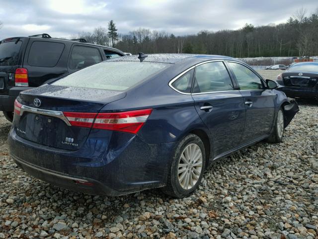 4T1BD1EB9DU008380 - 2013 TOYOTA AVALON HYB BLUE photo 4