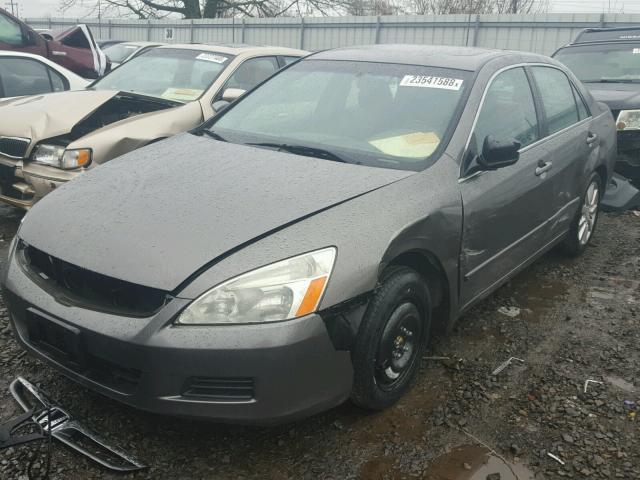 1HGCM66516A044259 - 2006 HONDA ACCORD EX GRAY photo 2