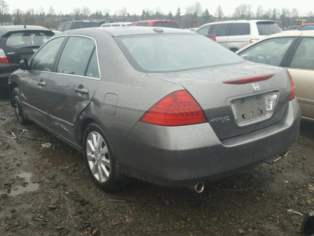 1HGCM66516A044259 - 2006 HONDA ACCORD EX GRAY photo 3