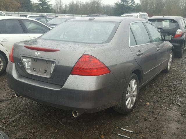 1HGCM66516A044259 - 2006 HONDA ACCORD EX GRAY photo 4