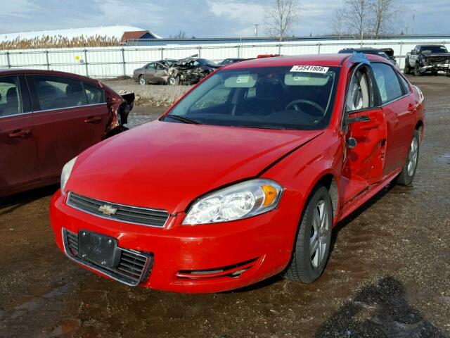 2G1WA5EK7A1112937 - 2010 CHEVROLET IMPALA LS RED photo 2