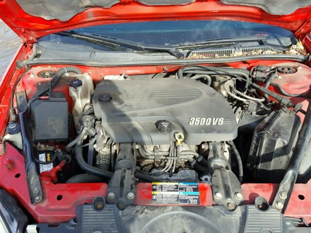 2G1WA5EK7A1112937 - 2010 CHEVROLET IMPALA LS RED photo 7