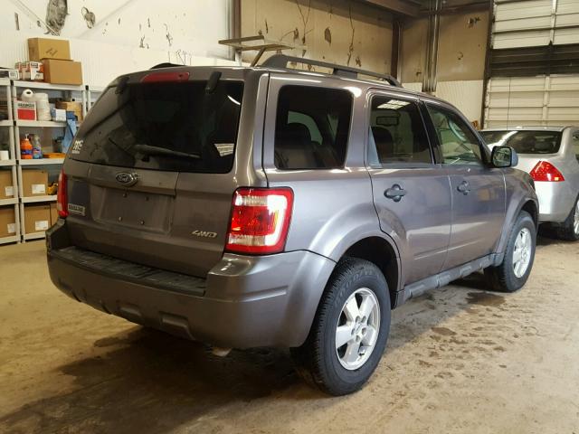 1FMCU93G39KD10185 - 2009 FORD ESCAPE XLT GRAY photo 4