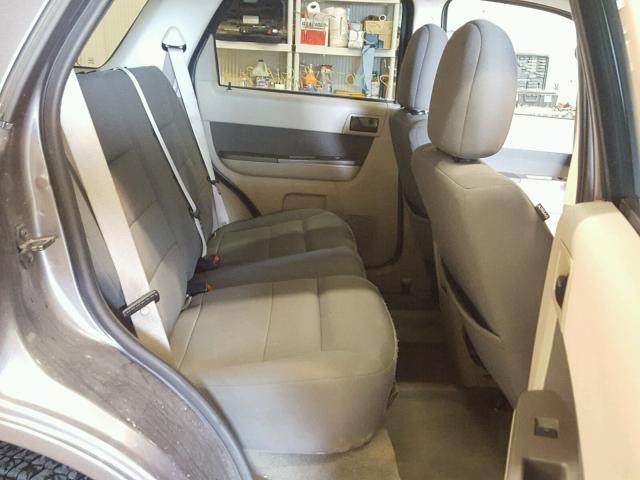 1FMCU93G39KD10185 - 2009 FORD ESCAPE XLT GRAY photo 6