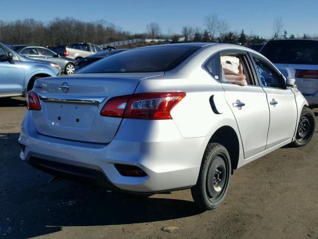 3N1AB7AP7GY280070 - 2016 NISSAN SENTRA S SILVER photo 4