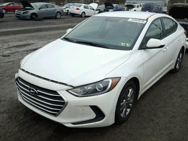 5NPD84LF1HH037543 - 2017 HYUNDAI ELANTRA WHITE photo 2