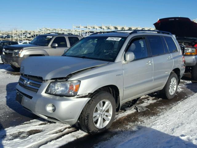 JTEEW21AX60019375 - 2006 TOYOTA HIGHLANDER SILVER photo 2