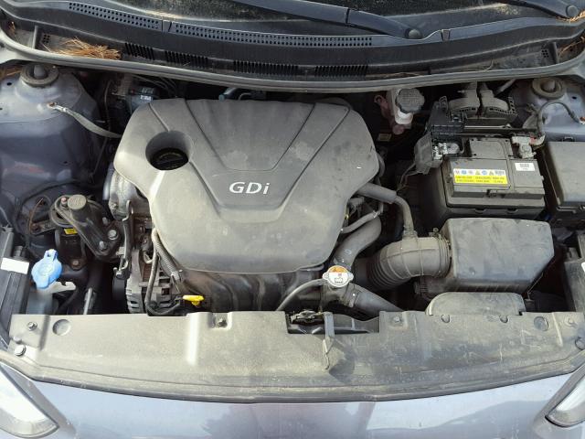 KMHCT4AE1EU664096 - 2014 HYUNDAI ACCENT GLS GRAY photo 7