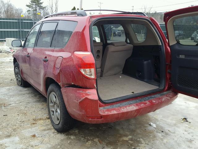 JTMZD33V786064758 - 2008 TOYOTA RAV4 RED photo 6