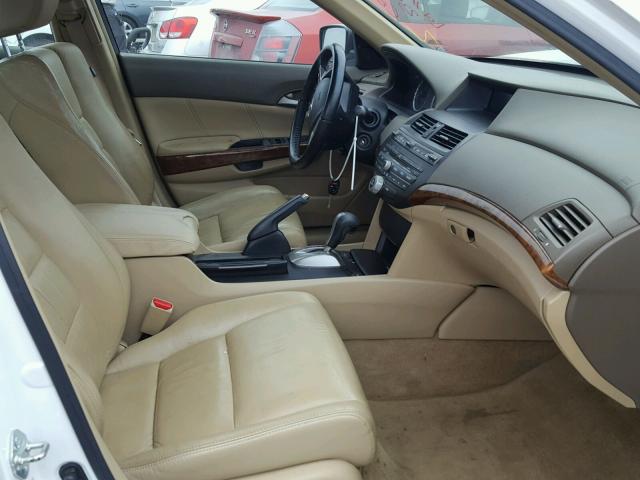 1HGCP26869A107936 - 2009 HONDA ACCORD EXL WHITE photo 5