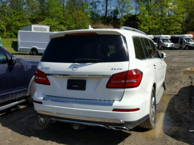 4JGDF6EEXHA743130 - 2017 MERCEDES-BENZ GLS 450 4M WHITE photo 4