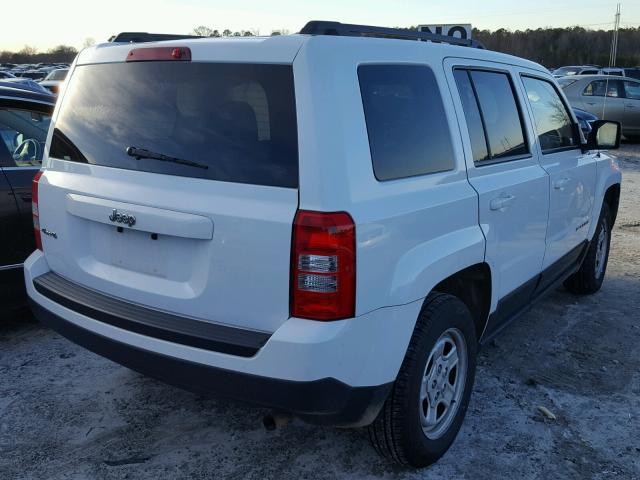 1C4NJRBB2FD425940 - 2015 JEEP PATRIOT SP WHITE photo 4