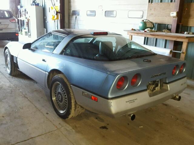 1G1AY0787E5145936 - 1984 CHEVROLET CORVETTE BLUE photo 3