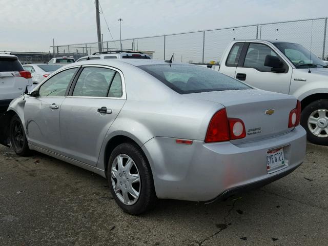 1G1ZC5EB0A4158752 - 2010 CHEVROLET MALIBU 1LT SILVER photo 3