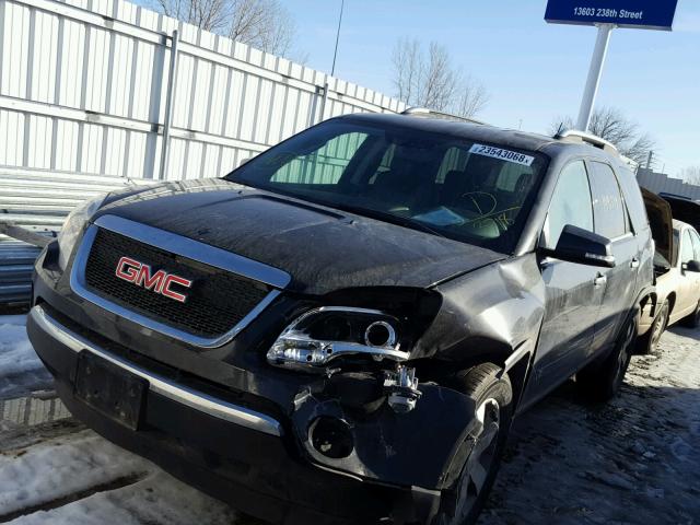 1GKLVMEDXAJ103718 - 2010 GMC ACADIA SLT BLACK photo 2