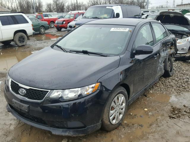 KNAFU4A24C5628881 - 2012 KIA FORTE EX BLACK photo 2