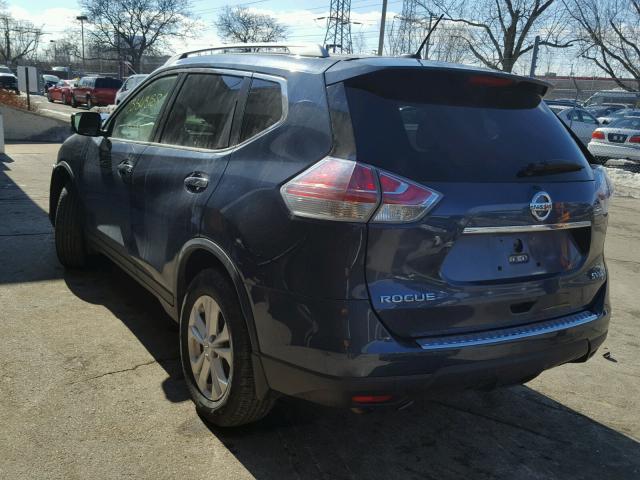 KNMAT2MV6GP614498 - 2016 NISSAN ROGUE S GRAY photo 3