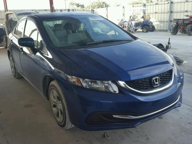 19XFB2F54EE002979 - 2014 HONDA CIVIC LX BLUE photo 1