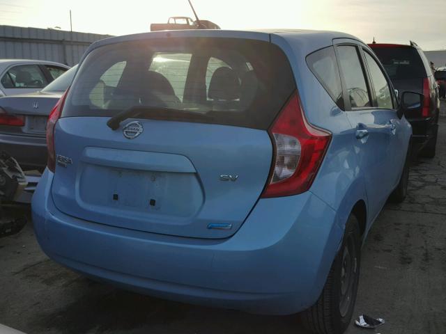 3N1CE2CP1FL384663 - 2015 NISSAN VERSA NOTE BLUE photo 4