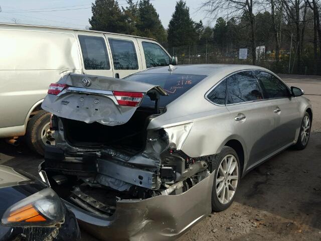 4T1BK1EB8FU159526 - 2015 TOYOTA AVALON XLE GRAY photo 4