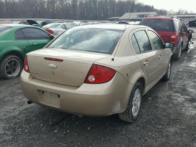 1G1AL52F257566873 - 2005 CHEVROLET COBALT LS GOLD photo 4