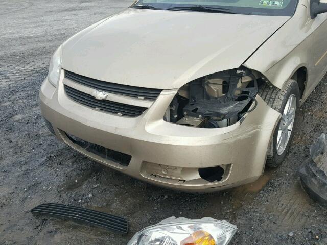 1G1AL52F257566873 - 2005 CHEVROLET COBALT LS GOLD photo 9