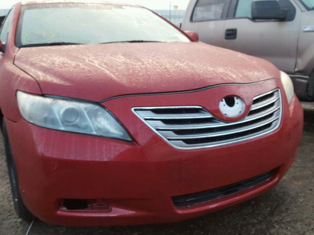 4T1BB3EK3AU124526 - 2010 TOYOTA CAMRY HYBR RED photo 9