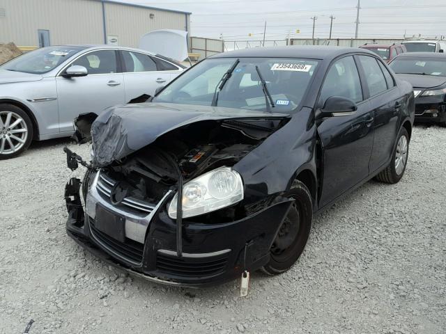 3VWJX7AJXAM077700 - 2010 VOLKSWAGEN JETTA S BLACK photo 2